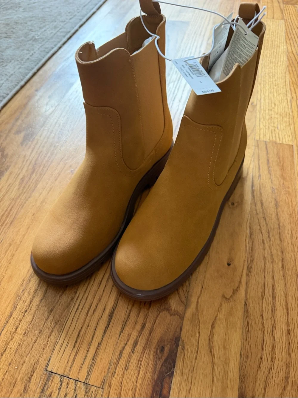 GAP Girls Tan Pull-On Chelsea Boots